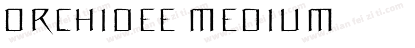 Orchidee Medium字体转换